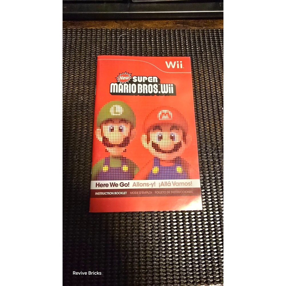(Manual Only) New Super Mario Bros. - Nintendo Wii Authentic Instruction Booklet